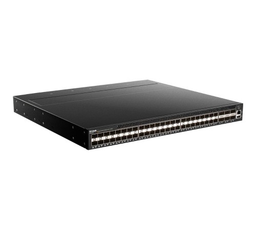 Коммутатор/ Managed L3 Switch 48x10GBase-X SFP+, 6x40GBase-X QSFP+, CLI, 1000Base-T Management, mini-USB Console, USB, w/D-Link OS