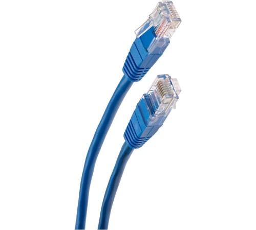 Патчкорд/ Патчкорд литой "Telecom" UTP кат.5е 1,0м синий