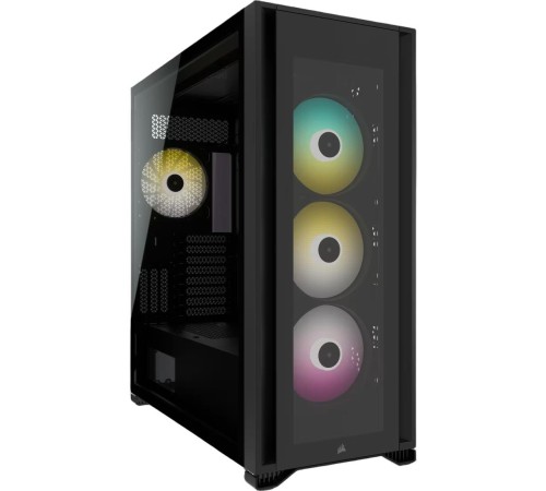 Корпус без блока питания/ Case Corsair iCUE 7000X RGB, Full-Tower, TG, 4x140mm RGB, 4xUSB-A 3.0, 1xUSB 3.2 Type-C, E-ATX, ATX, mATX, mITX Black