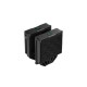 Кулер для процессора DEEPCOOL AG620 DIGITAL BK ARGB LGA1700/1200/115X/AM5/AM4 (8шт/кор, TDP 260W, PWM, DUAL Fan 120mm, 6 тепл. трубок, черный) RET