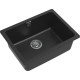 Кухонная мойка RIVELATO RIVELATO Мойка BERKANA 50 1-чаш 560*430, монтаж: универсальный, материал: кварц, цвет: антрацит
