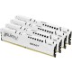 Память оперативная/ Kingston 64GB 6000MT/s DDR5 CL40 DIMM (Kit of 4) FURY Beast White XMP