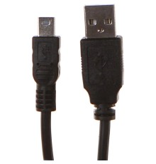 Кабель 1.0m USB AM/mini, черный, 4PH-R90117