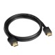 Greenconnect Кабель 0.5m HDMI версия 2.0, HDR 4:2:2, Ultra HD, 4K 60 fps 60Hz/5K*30Hz, 3D, AUDIO, 18.0 Гбит/с, 28/28 AWG, OD7.3mm, тройной экран, черный, GCR-HM411-0.5m