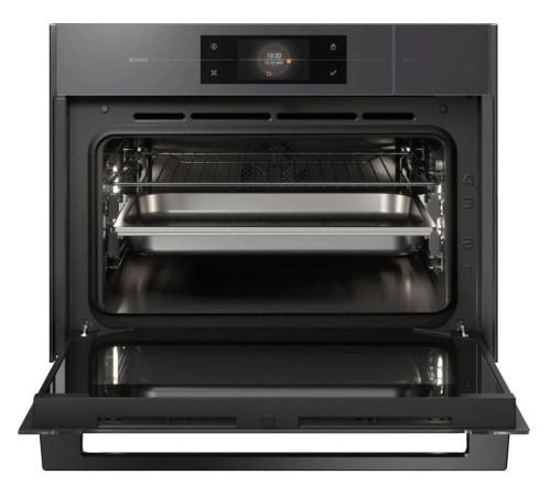 Встраиваемый духовой шкаф ASKO/ 741122, Встраиваемый духовой шкаф ASKO, компактный, высота 45 см, функция приготовления на пару, объем 51 л, полноцветный сенсорный TFT-дисплей, 132 автоматические программы, 11 режимов нагрева, режим ProRoast, Су-вид, плав