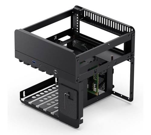 Корпус без блока питания/ Case JONSBO N2, Mini-Tower, 1x120mm, 1xUSB-A 3.0 + 1xUSB-C 3.2, SFX PSU Support, mITX Black Корпус без блока питания/ Case JONSBO N2, Mini-Tower, 1x120mm, 1xUSB-A 3.0 + 1xUSB-C 3.2, SFX PSU Support, mITX Black