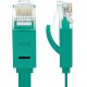 Greenconnect Патч-корд PROF плоский прямой 5.0m, UTP медь кат.6, зеленый, позолоченные контакты, 30 AWG, GCR-LNC625-5.0m, ethernet high speed 10 Гбит/с, RJ45, T568B