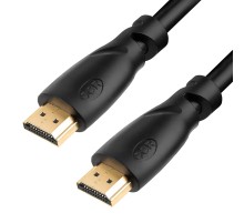 GCR Кабель 0.5m HDMI версия 1.4, черный, OD7.3mm, 30/30 AWG, позолоченные контакты, Ethernet 10.2 Гбит/с, 3D, 4K, экран, GCR-HM310-0.5m