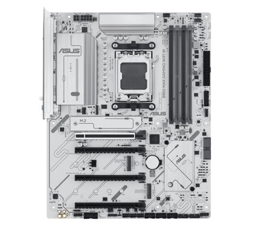 Материнская плата ASUS B850 MAX GAMING WIFI W, AM5, B850, 4*DDR5,  4*SATA, 3*M.2, 5*USB 3.2, 2*USB 2.0, Type-C, 5*PCIx16, DP+HDMI, ATX; 90MB1M10-M0EAY0