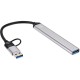 Адаптер/ Адаптер TypeC+adapter-->USB3.0+2USB2,0+SD+TF, VCOM <DH297>