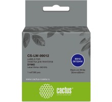 -/ Этикетки Cactus CS-LW-99012 сег.:89x36мм черный белый 260шт/рул Dymo Label Writer 450/4XL