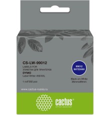 -/ Этикетки Cactus CS-LW-99012 сег.:89x36мм черный белый 260шт/рул Dymo Label Writer 450/4XL