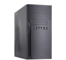Корпус с блоком питания 450Вт./ Case Foxline FL-628, mATX, 2x5.25EXT, 1x3.5EXT, 3x3.5INT, 2xUSB2.0+2xUSB3.0, HDA, w/o FAN, w/450W ATX PSU, w/1.2m EU pwr cord