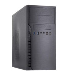 Корпус с блоком питания 450Вт./ Case Foxline FL-628, mATX, 2x5.25EXT, 1x3.5EXT, 3x3.5INT, 2xUSB2.0+2xUSB3.0, HDA, w/o FAN, w/450W ATX PSU, w/1.2m EU pwr cord