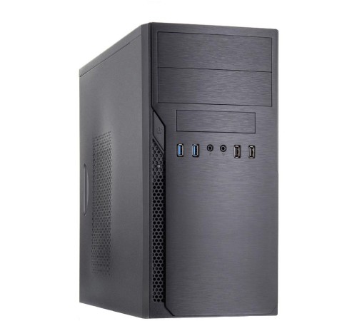 Корпус с блоком питания 450Вт./ Case Foxline FL-628, mATX, 2x5.25EXT, 1x3.5EXT, 3x3.5INT, 2xUSB2.0+2xUSB3.0, HDA, w/o FAN, w/450W ATX PSU, w/1.2m EU pwr cord