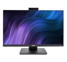 Моноблок/ HIPER V6   23.8"(1920x1080 (матовый) IPS)/Intel Core i3 14100(3.5Ghz)/16384Mb/512PCISSDGb/noDVD/BT/WiFi/war 1y/6.45kg/черный/Win11Pro + Cam 5.0 SD/Проводные МК/WiFi6