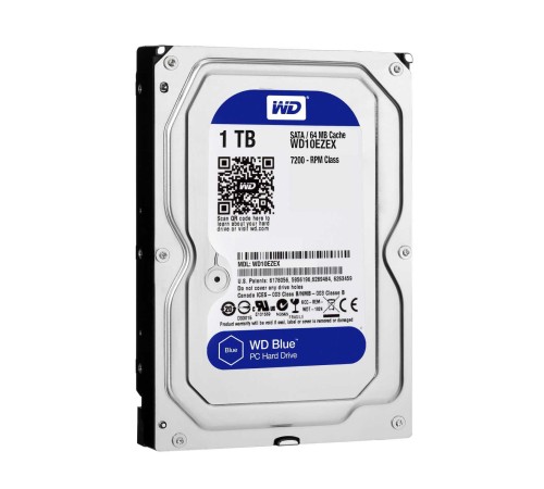 Жесткий диск Western Digital Blue WD10EZEX 1TB 3.5" 7200 RPM 64МB SATA-III Жесткий диск Western Digital Blue WD10EZEX 1TB 3.5" 7200 RPM 64МB SATA-III