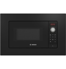 Встраиваемые микроволновые печи BOSCH Serie 2, встраиваемая микроволновая печь, черный, микроволны до 800 Вт, 5 ступеней мощности микроволн, поворотный переключатель,многофункциональные часы, рабочая камера объемом 20л, сделано в Китае