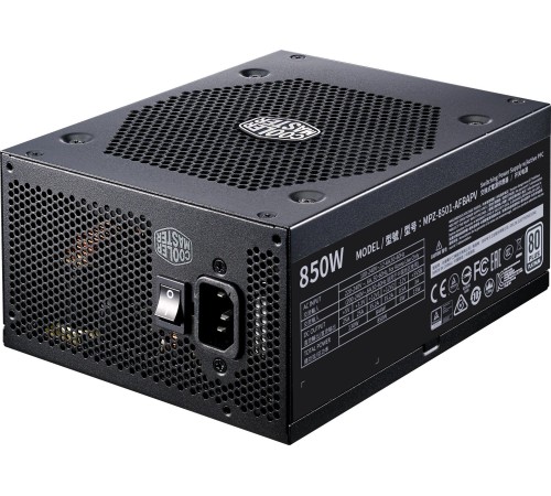 Блок питания 850W/ Power Supply Cooler Master V850, 850W, ATX, 135mm, 12xSATA, 6xPCI-E(6+2), APFC, 80+ Platinum