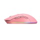 Мышь игровая беспроводная Dareu EM901 Pink (розовый), DPI 600-10000, подсветка RGB, подключение: проводное+2.4GHz, размер 125x67x39мм (Мятая упаковка)