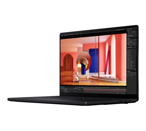 Ноутбук/ ASUS ProArt P16 H7606WP-ME092X 16"(3840x2400 OLED)/Touch/AMD Ryzen AI 9 HX 370(2Ghz)/65536Mb/2TbPCISSDGb/noDVD/Ext:nVidia GeForce RTX 5070(8192Mb)/Cam/BT/WiFi/90WHr/war 1y/1.85kg/Nano Black/Win11Pro + алюм корп; DialPad; USB-RJ45 кабель