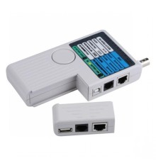 ITK Тестер для витой пары 4в1 RJ45/RJ11/BNC/USB с элем. пит.