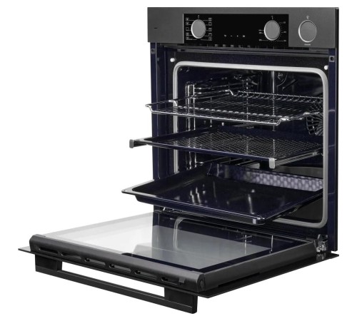Электрический духовой шкаф Kuppersberg/ 60 см, 80 л, High-Tech, 10 режимов, ПАР, Soft Close, телескопические направляющие, черный/темный графит Электрический духовой шкаф Kuppersberg/ 60 см, 80 л, High-Tech, 10 режимов, ПАР, Soft Close, телескопические направляющие, черный/темный графит