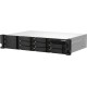 Сетевое хранилище без дисков/ SMB QNAP TS-864eU-RP-8G NAS, 8-tray 3,5"/2,5" w/o HDD, 4-core Intel Celeron N5095 2.0-2.9 GHz, 8GB DDR4 max, 2x2.5GbE LAN, 2U Rackmount, 2x300W PSU. W/o rail kit RAIL-B02