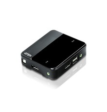 КВМ переключатель ATEN 2-Port USB DisplayPort/Audio KVM Switch (4K Supported and Cables included)
