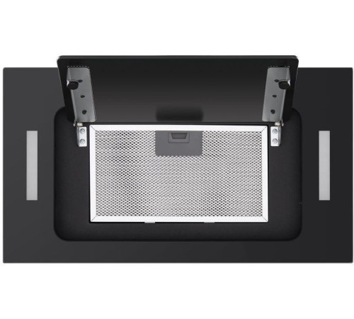 ВЫТЯЖКА HOMSair CROСUS PUSH 52 Glass Black/ полновстраиваемая, кнопочное управление, 3 скорости, 850 м3/ч, до 30 м2, 53 дБ, угольный фильтр CF02X - 2 шт, ШхВхД: 518х191х290 мм, черный цвет