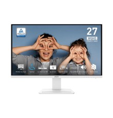 Монитор MSI PRO MP273QW E2 27" 16:9 WQHD(2560x1440)IPS Flat,1ms(MPRT),1300:1,100M:1,400nit,178/178,2xHDMI ,1xDP,Speaker,Tilt,VESA,100Hz,White, 1y w-ty