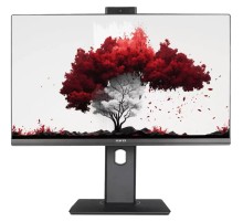 Монитор RDW2402K веб-камера 1920x1080(FHD) IPS 60Hz 5мс 178°/178 250cd VGA HDMI DP USB-hub 2*USB внутренний БП, Рег. по высоте, Портретный режим, Поворот вокруг своей оси(лево/право), Наклон, Динамики, черный реестр МПТ, 1 год