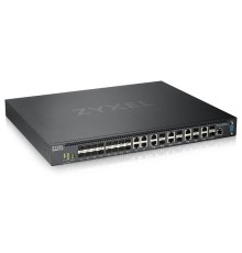 Коммутатор Мультигигабитный L3 Core коммутатор Zyxel NebulaFlex Pro XS3800-28, rack 19", 4xRJ-45: 1/2,5/5/10G, 8xCombo (SFP: 1/10G, RJ-45: 1/2,5/5/10G), 16xSFP+, стекируемый (до 4), 2 блока питания в комплекте