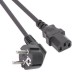 Кабель/ Кабель компьютер --> розетка 220V ( угловая Евровилка) <VDE> 3G*1mm2 VCOM <CE021-CU1.0-1.8> , 1,8 м