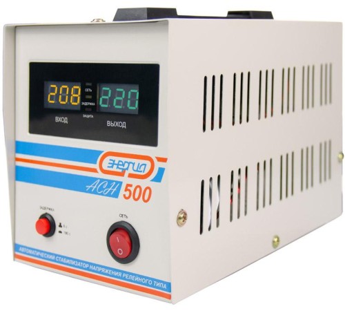 Стабилизатор АСН- 500 ЭНЕРГИЯ с цифр. дисплеем/ Stabilizer ASN-500 ENERGY with numbers. display Стабилизатор АСН- 500 ЭНЕРГИЯ с цифр. дисплеем/ Stabilizer ASN-500 ENERGY with numbers. display