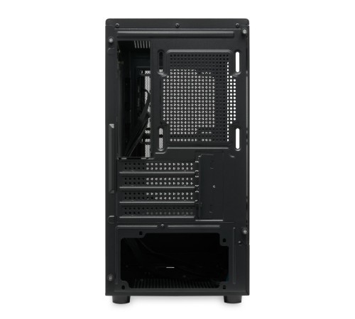 Корпус без блока питания/ Case HSPD M332, Mesh Mini-tower, Black, TG, 0.4 SPCC, no fans, mATX, mITX, 160/285/170mm, 1x2.5", 1x3.5", 4xPCI, 1xUSB-A 3.0, 1xUSB-A 1.0, 387x197x325mm