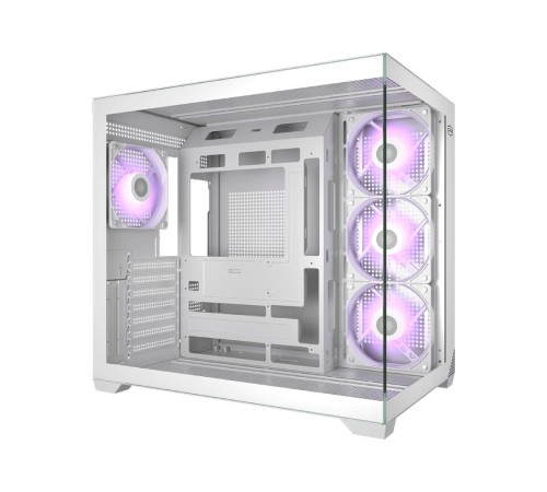 Корпус без блока питания/ Case PCCooler C3T700 ARGB WH, Midi-Tower, TG, 4x120mm ARGB, 1xUSB-A 3.0 + 1xUSB-A 2.0 + 1xUSB-C, ATX, mATX, mITX White