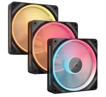 Кулер для корпуса/ Case Cooler Corsair iCUE LINK LX120-R RGB Reverse (120x120x25mm, 4-pin PWM, RGB, 66.7CFM, 37.7dBA, 2400RPM, Black, 3pcs)