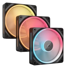 Кулер для корпуса/ Case Cooler Corsair iCUE LINK LX120-R RGB Reverse (120x120x25mm, 4-pin PWM, RGB, 66.7CFM, 37.7dBA, 2400RPM, Black, 3pcs)