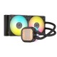 Система жидкостного охлаждения/ Water Cooling System Corsair iCUE LINK TITAN 240 RX RGB (240mm, Black, RGB/ Fans: 2x120mm, 73.5CFM, 36dBA, 2100RPM/ S: 1851, 1700, AM5, AM4)