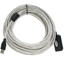 Кабель-адаптер/ Кабель-адаптер USB2.0-repeater, удлинительный активный <Am-->Af> 10м VCOM <VUS7049-10M>