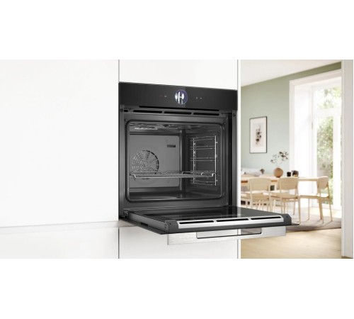Встраиваемая электрическая духовка BOSCH Home Connect!! Serie 8, духовой шкаф-пароварка,черный, 21 режим + комбинированные режимы, функция приготовление на пару 100%, 4-слойное остекление, 3 цветных текстовых TFT-дисплея 2,5" с сенсорным управлением, Встраиваемая электрическая духовка BOSCH Home Connect!! Serie 8, духовой шкаф-пароварка,черный, 21 режим + комбинированные режимы, функция приготовление на пару 100%, 4-слойное остекление, 3 цветных текстовых TFT-дисплея 2,5" с сенсорным управлением,