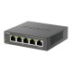 коммутатор D-Link Неуправляемый PoE-коммутатор, 5x1000Base-T (4x1000Base-T PoE), PoE-бюджет 60 Вт, корпус металл