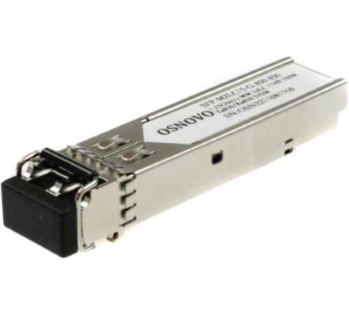 Трансивер/ OSNOVO Оптический SFP Модуль. Два волокна Multi Mode. Скорость: до 1,25 Гбит/c. Тип разъема: 2LC