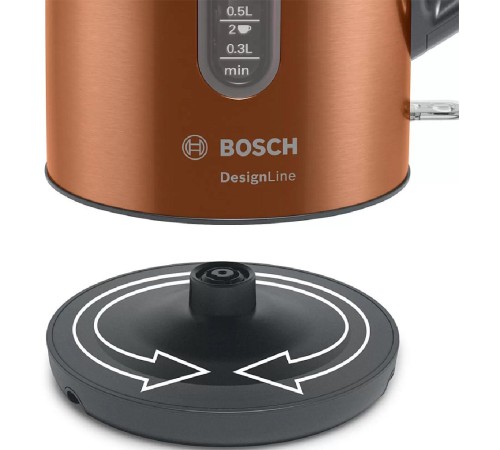Чайник BOSCH/ Цвет: коричневый, 2400 Ватт, скрытый нагр.элемент, 1.7 л Чайник BOSCH/ Цвет: коричневый, 2400 Ватт, скрытый нагр.элемент, 1.7 л