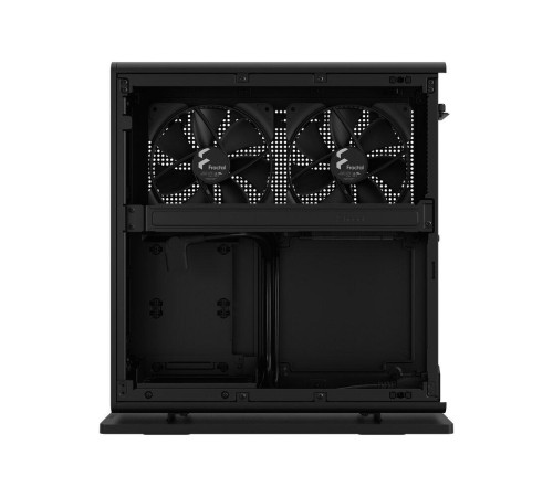 Корпус без блока питания/ Case Fractal Design Ridge, 2x140mm, 2xUSB-A 3.2 + 1xUSB 3.2 Type-C, SFX PSU Support, mITX Black