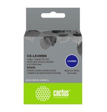 Картридж ленточный Cactus CS-LK4WBN для Epson LW300/LW400/LW700/LW600P/LW1000P/K400/Z700/Z900