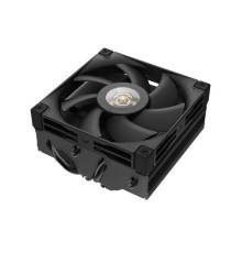 Кулер для процессора DEEPCOOL AN400 BLACK LGA1700/1200/115X/AM5/AM4 низкопрофильный 52,5 mm (27шт/кор, TDP 150W, PWM,  Fan 120mm, 4 тепл. Трубок, Copper Base, White LED, черный) RET (R-AN400-BKWNMN-G)