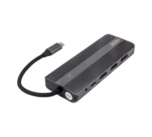 Док-станция/ Docking station HIPER USB-C HUB 11in1 (1*USB-C 100W PD, 2*HDMI 4K@60Hz, 1*DP 4K@60Hz, 2*USB-A 3.0 (5Gbps data), 1*USB-C 3.0 (5Gbps data), 1*microSD, 1*SD, 1*3.5mm audio, 1*RJ45 Gb) Док-станция/ Docking station HIPER USB-C HUB 11in1 (1*USB-C 100W PD, 2*HDMI 4K@60Hz, 1*DP 4K@60Hz, 2*USB-A 3.0 (5Gbps data), 1*USB-C 3.0 (5Gbps data), 1*microSD, 1*SD, 1*3.5mm audio, 1*RJ45 Gb)