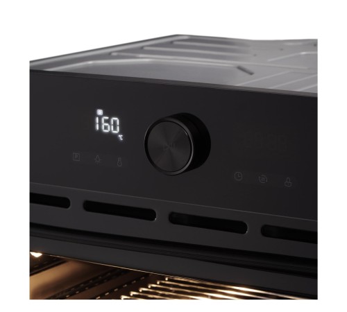 Встраиваемый духовой шкаф KORTING/ Встраиваемый духовой шкаф KORTING, режим СВЧ, 72 л, 10 режимов, сенсорное управление, LED дисплей, LED освещение, гриль, автоматическое отключение, таймер, 10+3 автоматических режимов, цвет черный